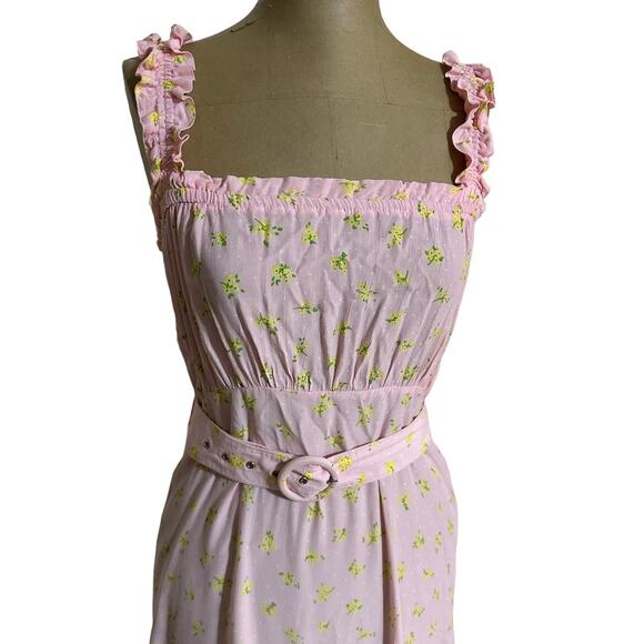 Faithfull The Brand Mini Dress Floral Smocked Sundress - Picture 5 of 9